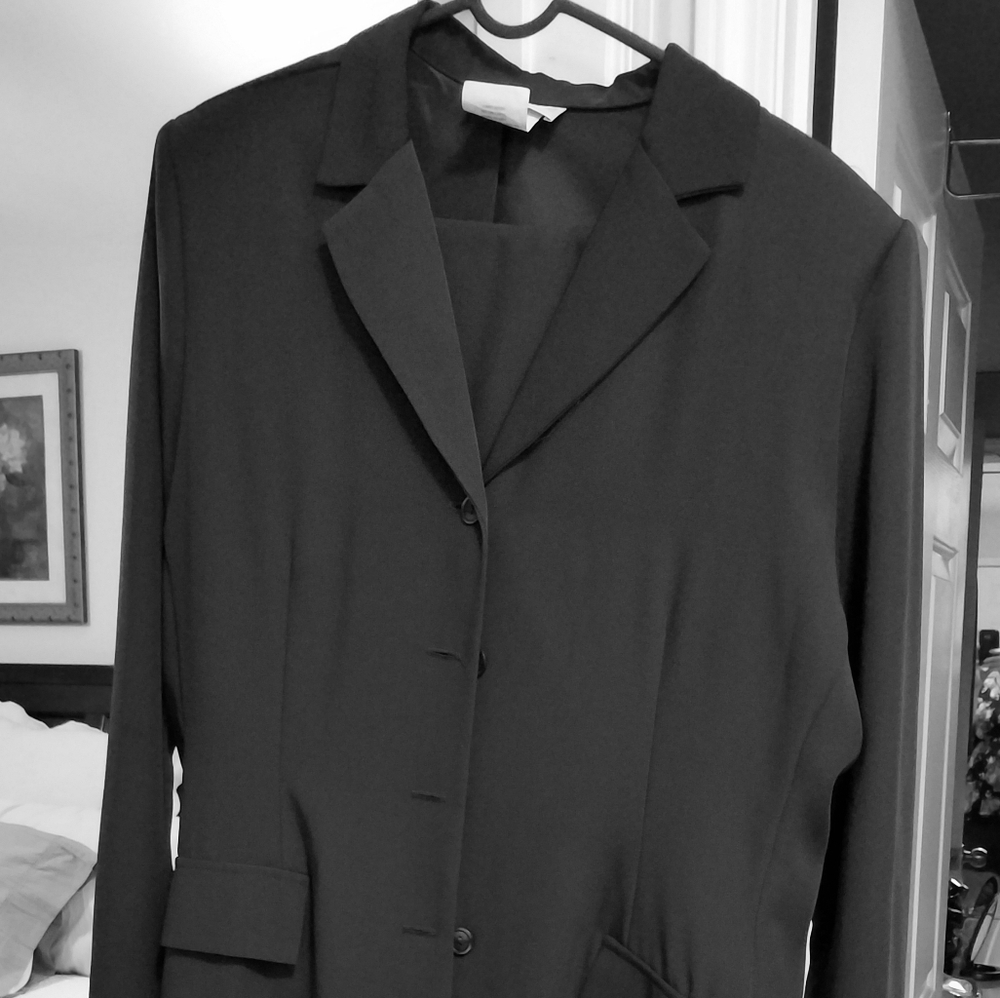 Vintage long coat pant suit